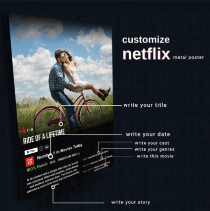 Affiche Netflix Personnalisée – Crée ton propre visuel digne d’un film ! 🎬